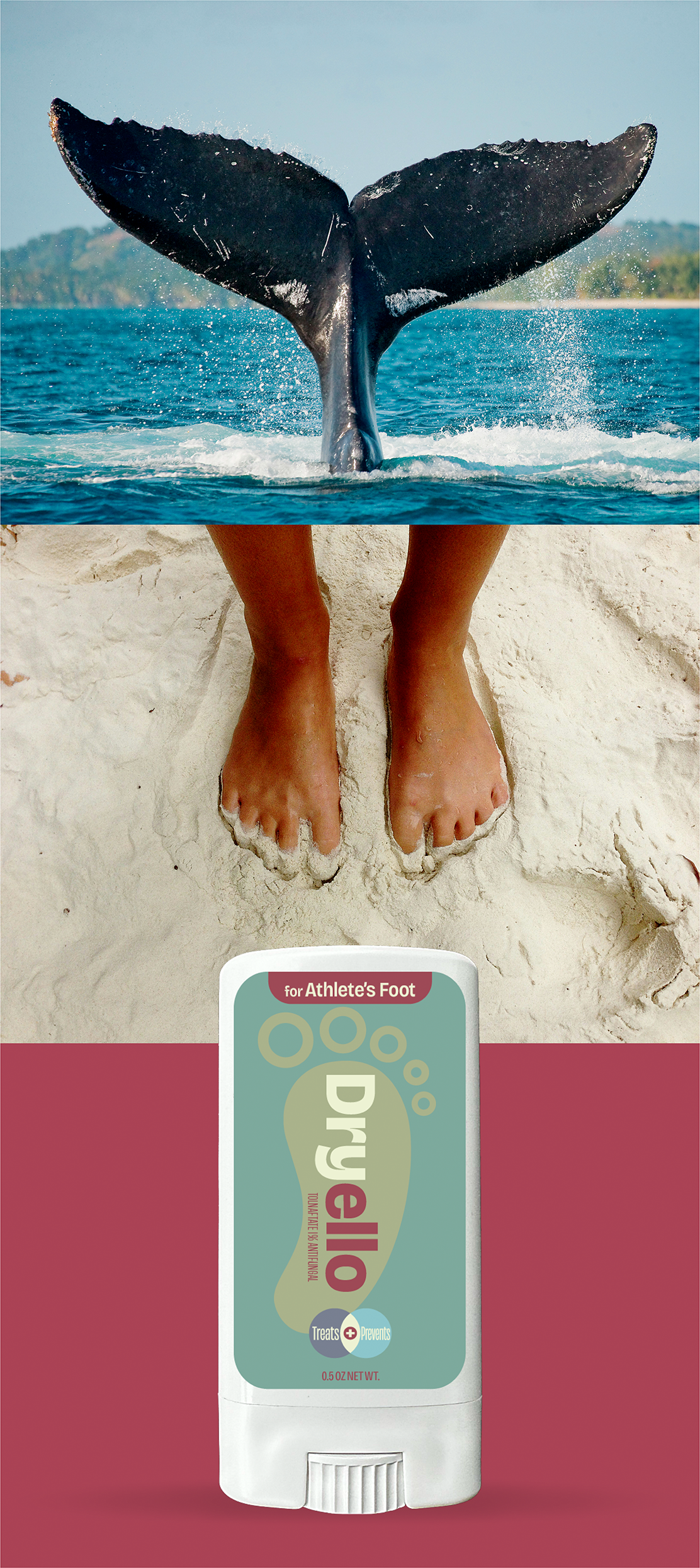 Whales Like to Be Wet. Feet Like to Be Dry. Enter Dryello.