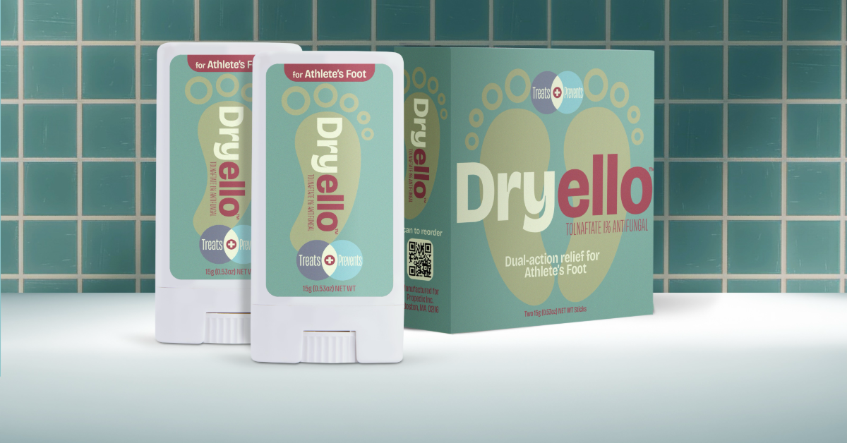 Propedix Launches Dryello™, the First-Ever Dry Stick Antifungal for Athlete's Foot