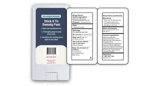 Dryello For Him — Back Label for him with Fact Box