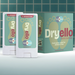 Dryello product image. One box of Dryello contains two stick to treat and prevent athlete's foot. No mess, no cream. Square image